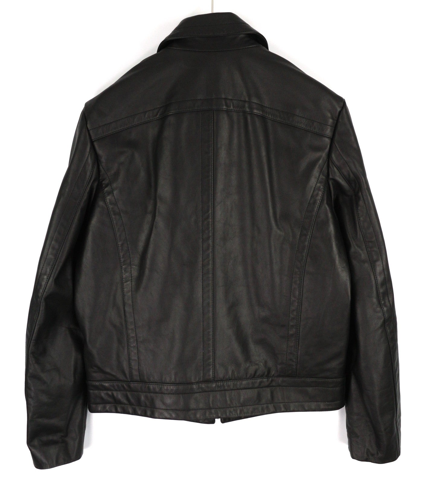 DIESEL L-Cale vyriška striukė L, juoda, su odiniu kaklo pamušalu, RRP 650 € 