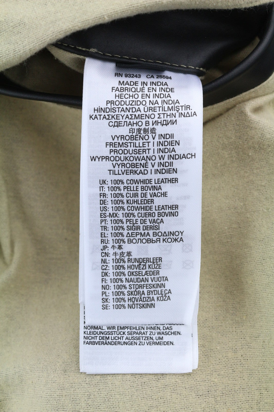 DIESEL L-Cale vyriška striukė L, juoda, odinė, su apykakle ir pamušalu, RRP 650 € 