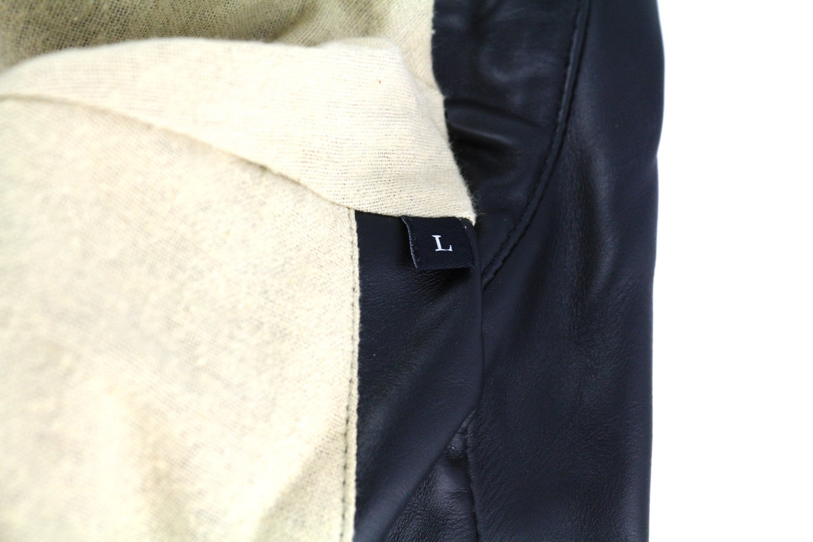 DIESEL L-Cale vyriška striukė L, juoda, odinė, su apykakle ir pamušalu, RRP 650 € 