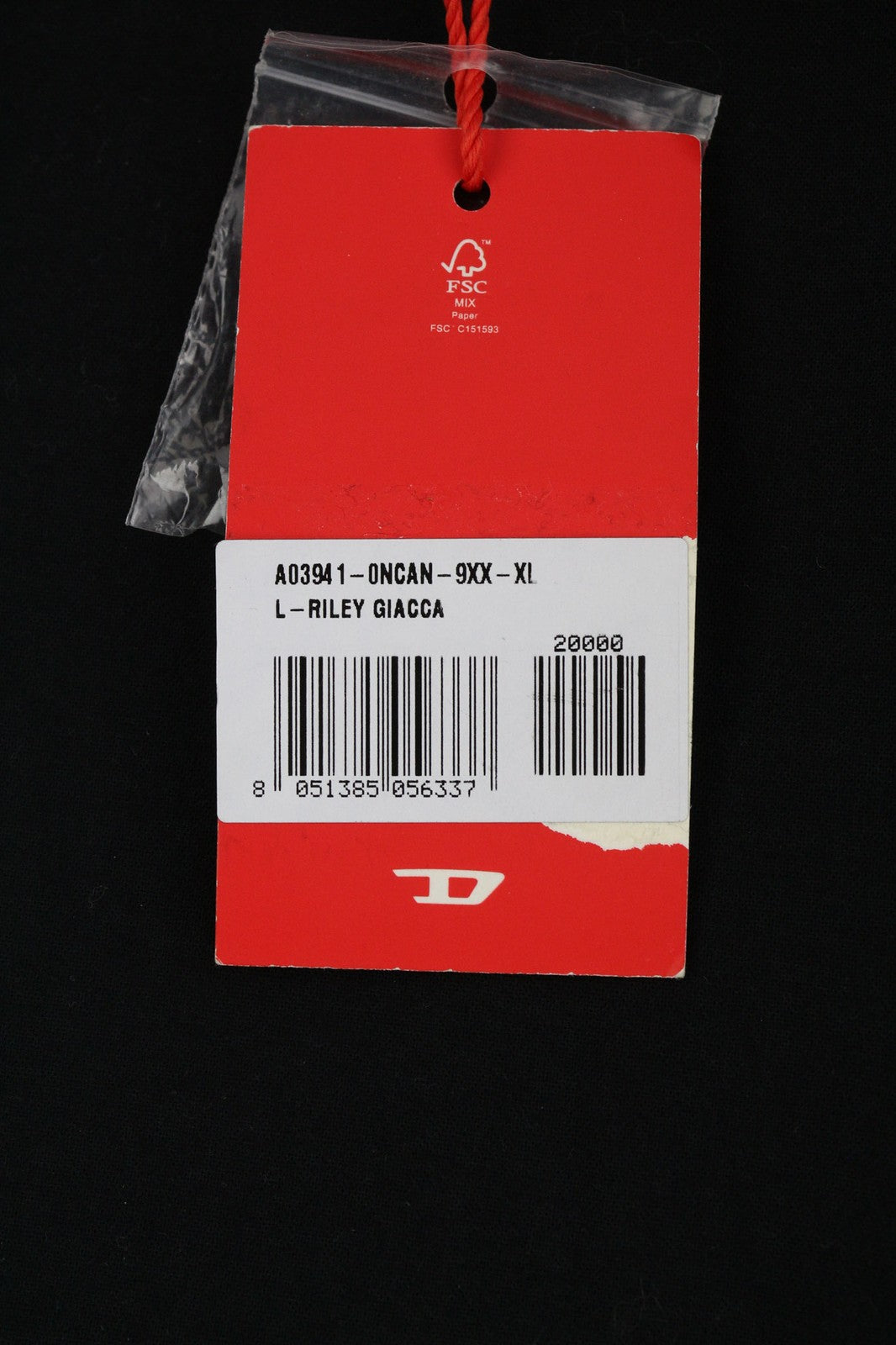 DIESEL L-Riley vyriška striukė XL dydžio, juoda, odinė, sendinto audinio, su sagomis, RRP 895 € 