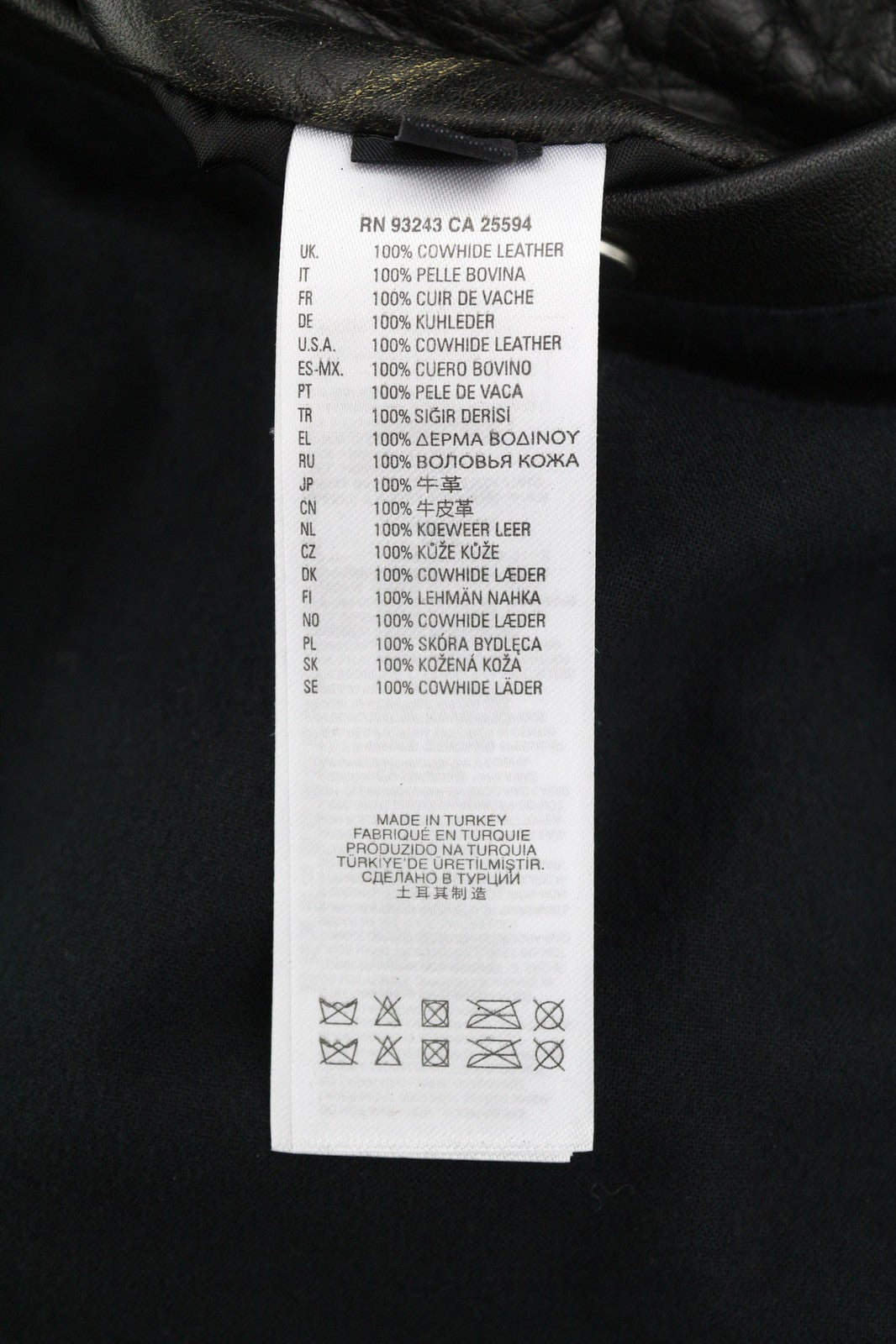 DIESEL L-Riley vyriška striukė L, juoda, odinė, sendinto stiliaus, su sagomis, RRP 895 € 