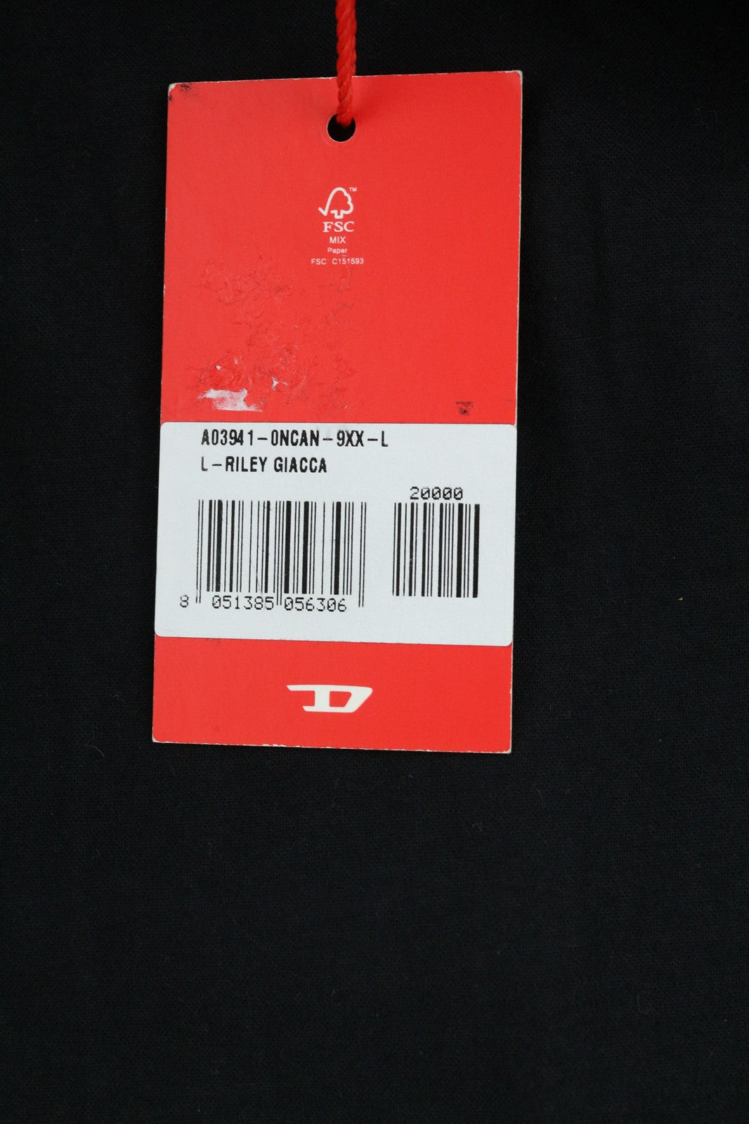 DIESEL L-Riley vyriška striukė L, juoda, odinė, sendinto stiliaus, su sagomis, RRP 895 € 