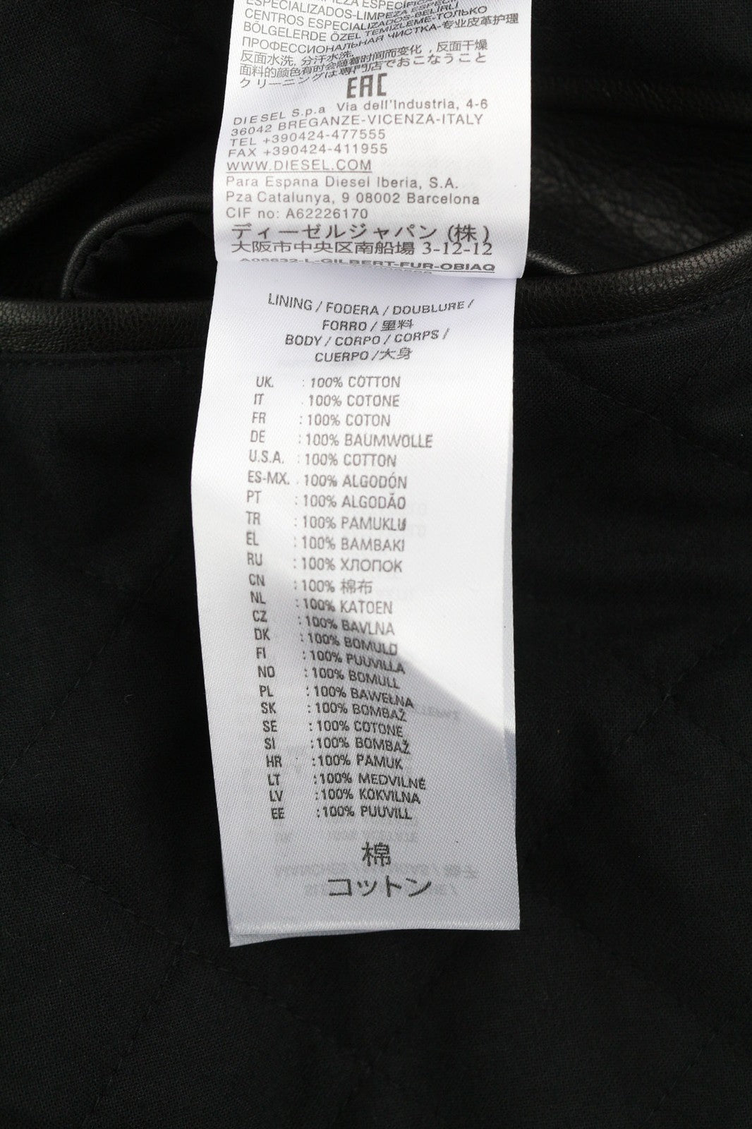 DIESEL L-Gilbert-Fur odinė vyriška striukė iš jaučio odos, avikailio, kailio, RRP 1095 € 