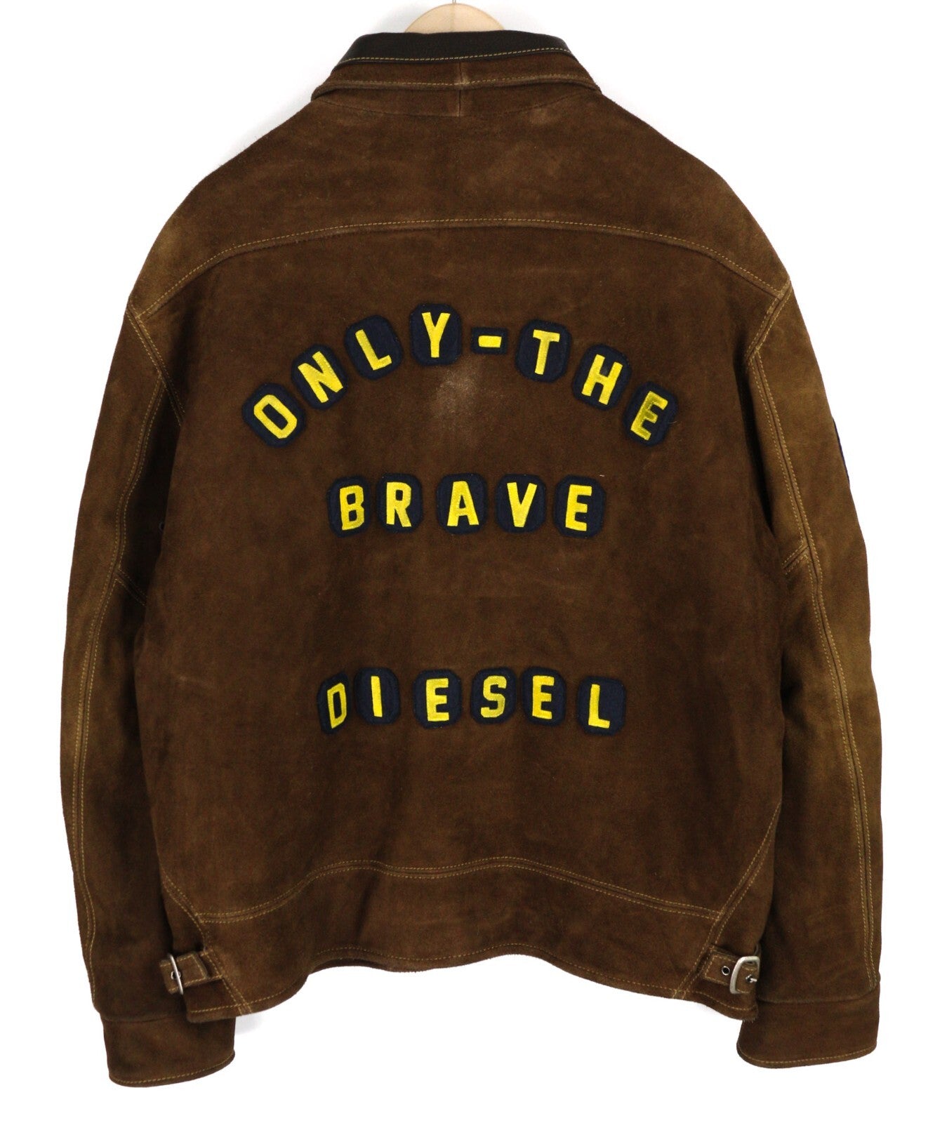 DIESEL D4D-3 odinė striukė, ruda, XL dydžio, zomša, jaučio oda, paminkštinta, rekomenduojama mažmeninė kaina – 1099 € 