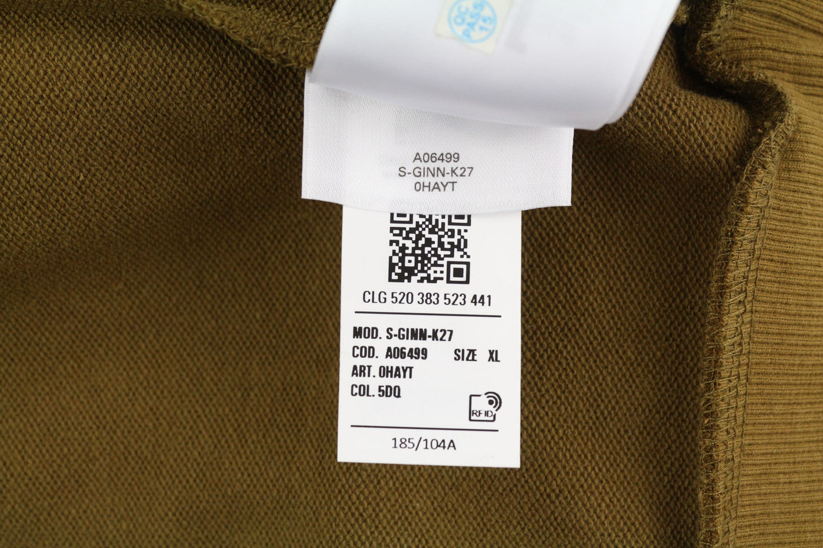 DIESEL S-Ginn-K27 vyriškas džemperis, rudas, XL dydžio, apvalia kaklo iškirpte, rekomenduojama kaina – 125 € 