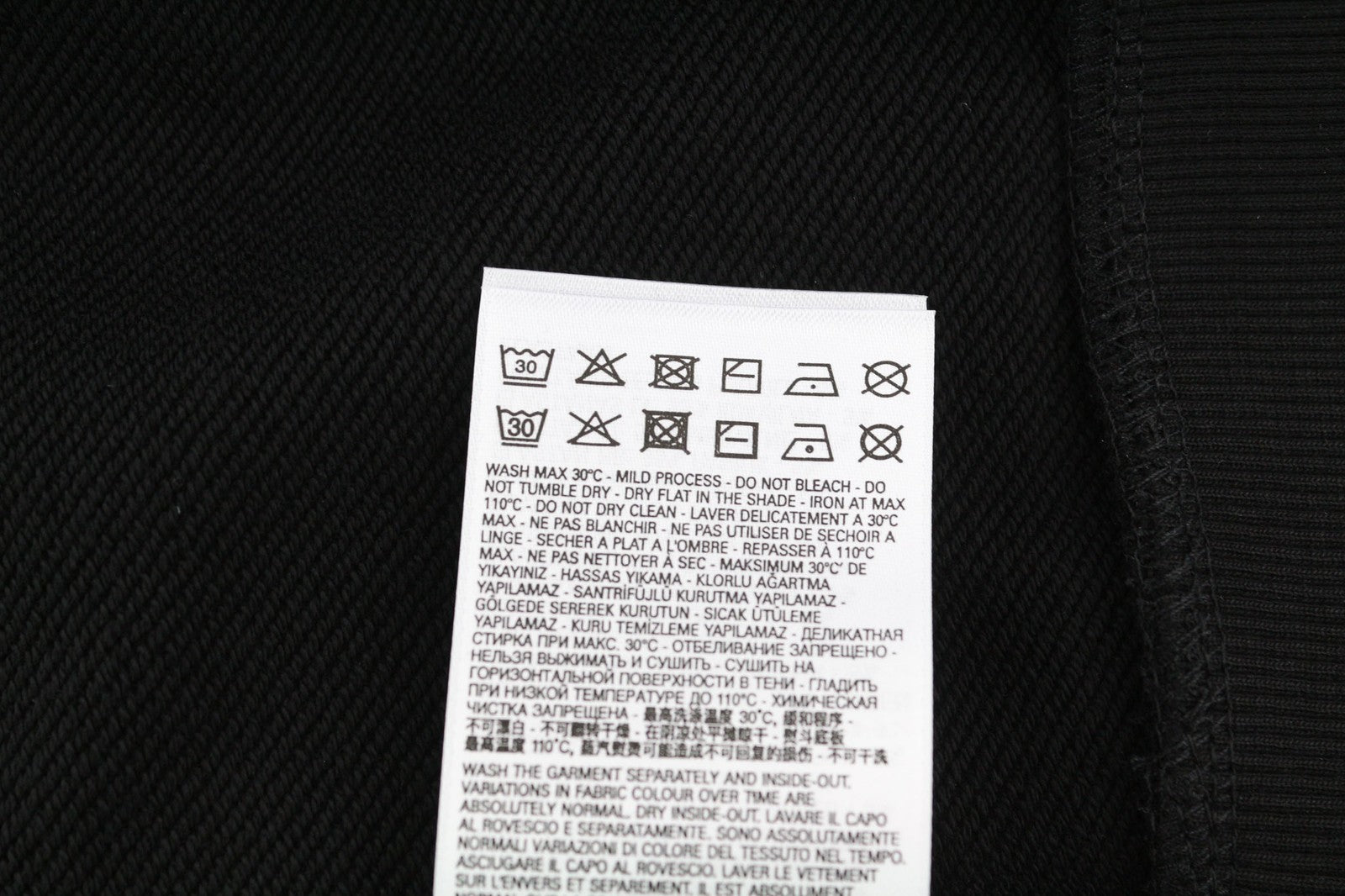 DIESEL S-Gir-Div-P vyriškas džemperis su apvalia apykakle, juodas, RRP 100 € 