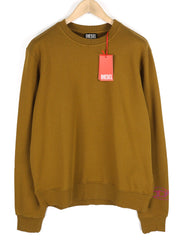 DIESEL S-Ginn-D-Mon vyriškas džemperis XL dydžio, rudas, su apvalia apykakle. RMK 175 €. 