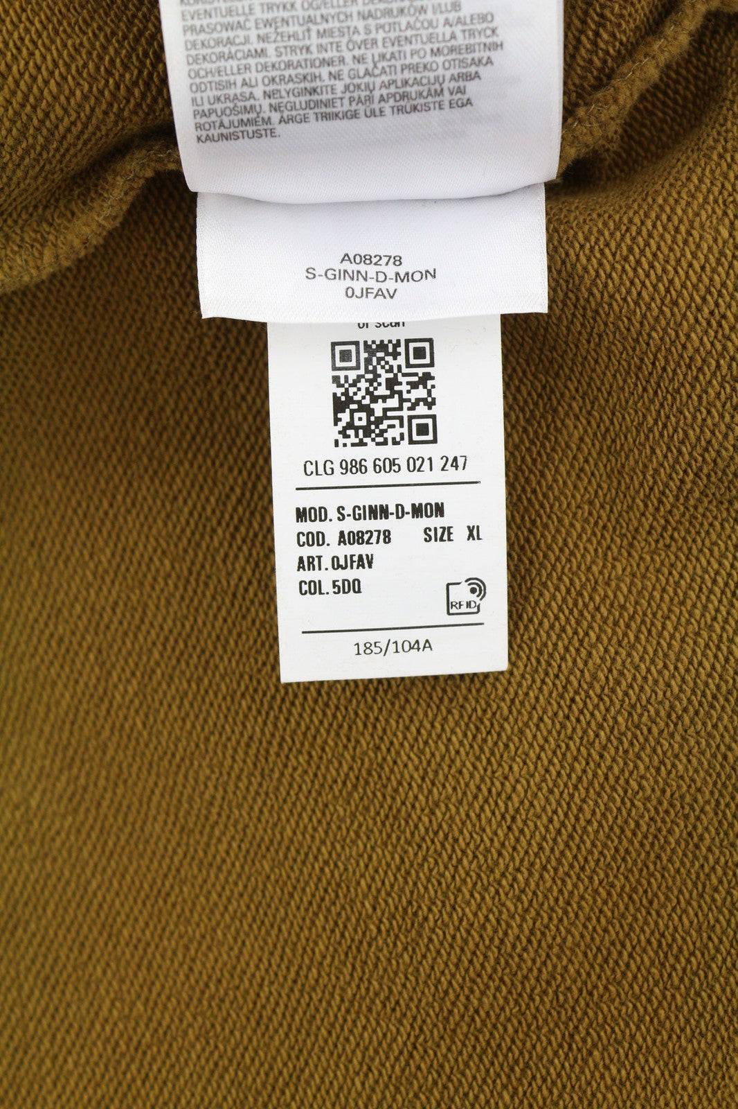 DIESEL S-Ginn-D-Mon vyriškas džemperis XL dydžio, rudas, su apvalia apykakle. RMK 175 €. 