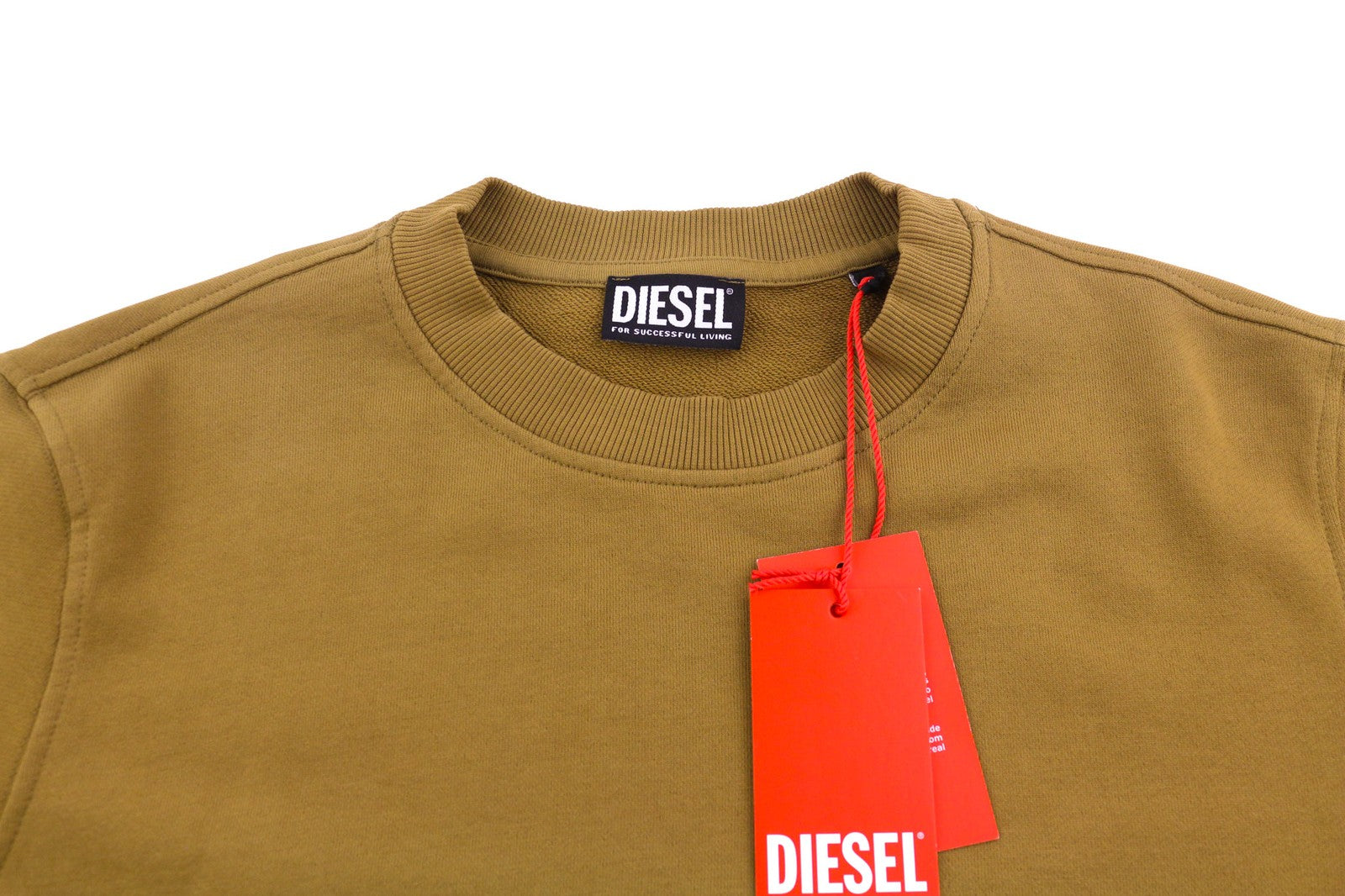 DIESEL S-Ginn-D-Mon vyriškas džemperis su vidutinio rudumo apvalia apykakle, RRP 175 € 