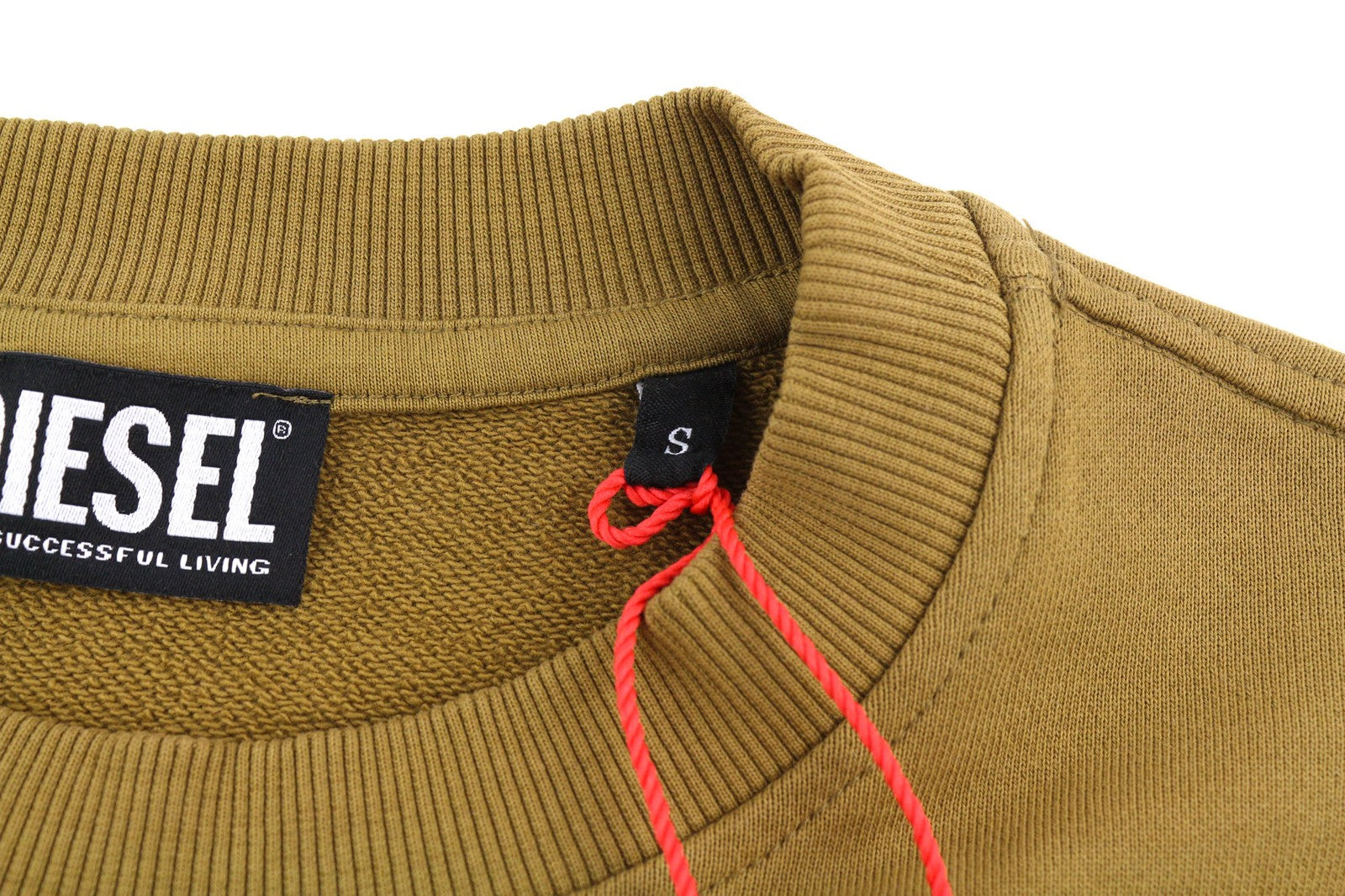 DIESEL S-Ginn-D-Mon vyriškas džemperis su vidutinio rudumo apvalia apykakle, RRP 175 € 