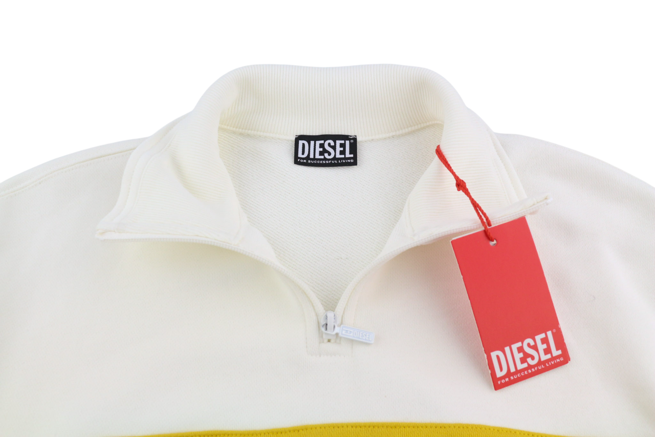 DIESEL S-Saint-Division vyriškas džemperis M su puse užtrauktuko apykakle, rekomenduojama kaina – 225 € 