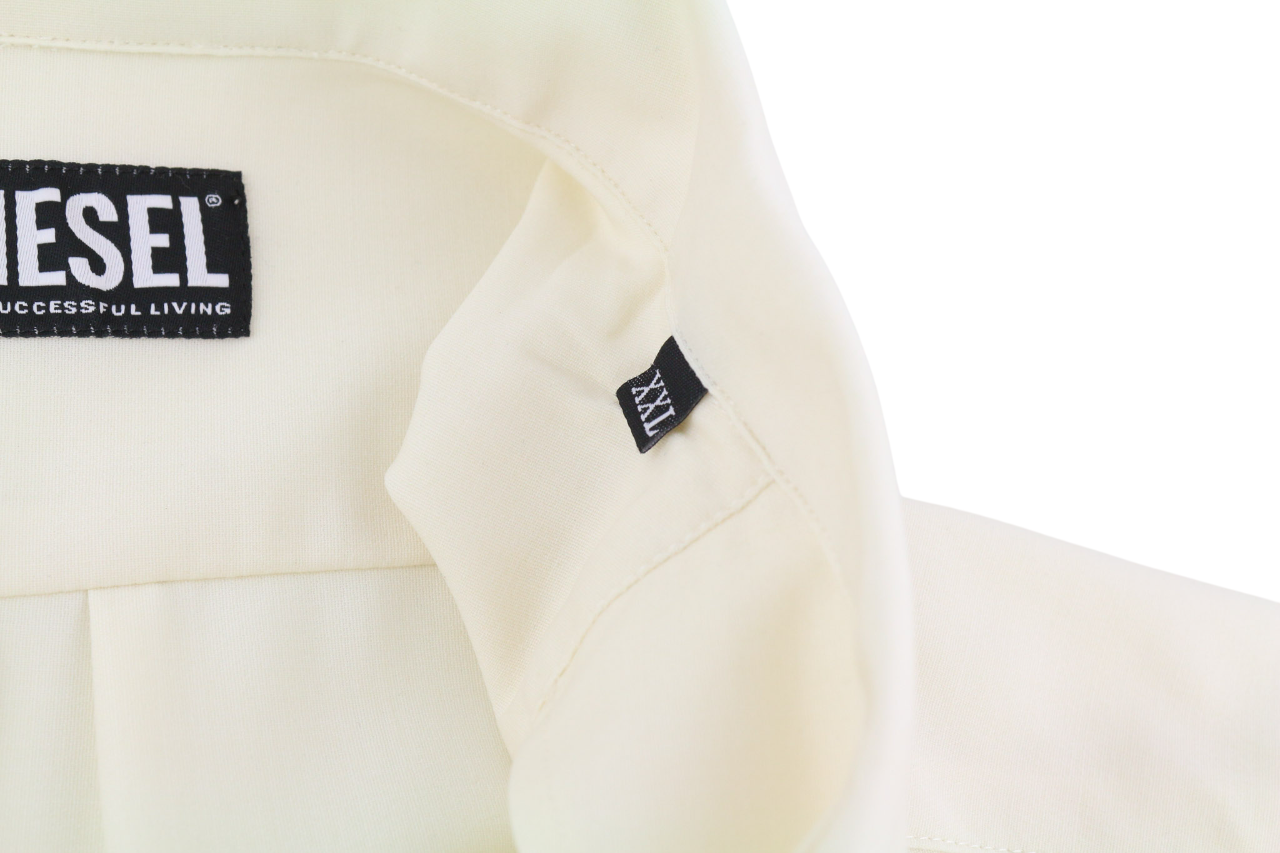 DIESEL S-Wooly vyriški marškinėliai, 2XL, rekomenduojama kaina – 195 €, vilnoniai marškinėliai su sagomis ir kišenėmis, šviesiai rudi. 