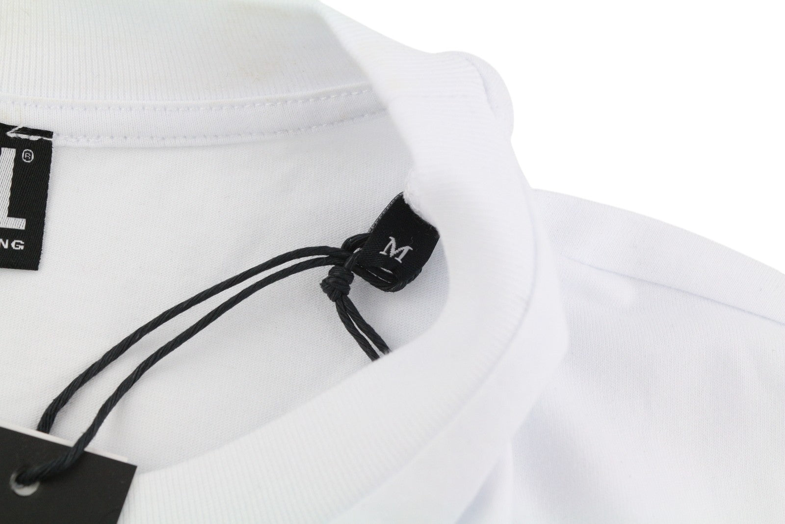 DIESEL T-Just-LS-Slits-B53 vyriški marškinėliai M, balti, megztiniai su apvalia kaklu 