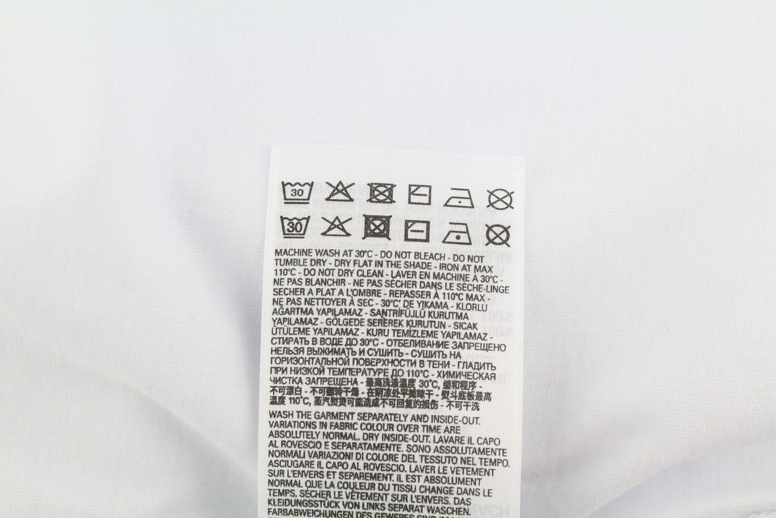 DIESEL T-Just-LS-Slits-B53 vyriški marškinėliai, 2XL, balti, megztiniai su apvalia kaklo iškirpte