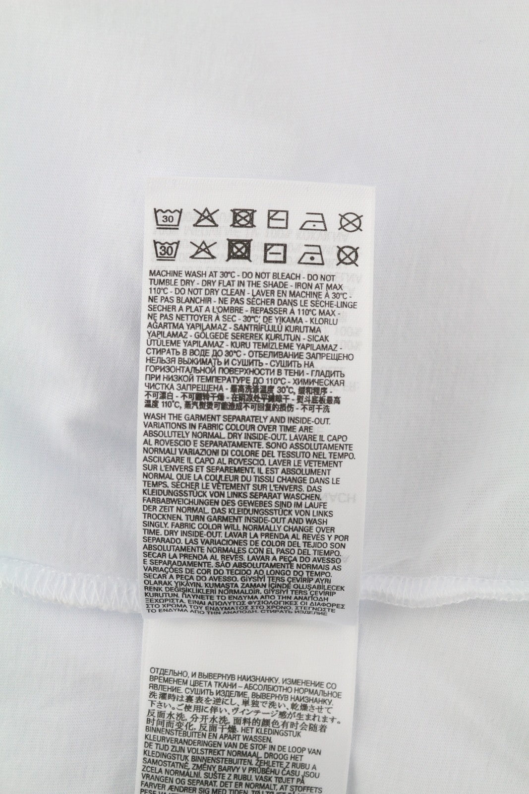 DIESEL T-Just-LS-Slits-B53 vyriški marškinėliai XL dydžio, balti, su apvalia apykakle 