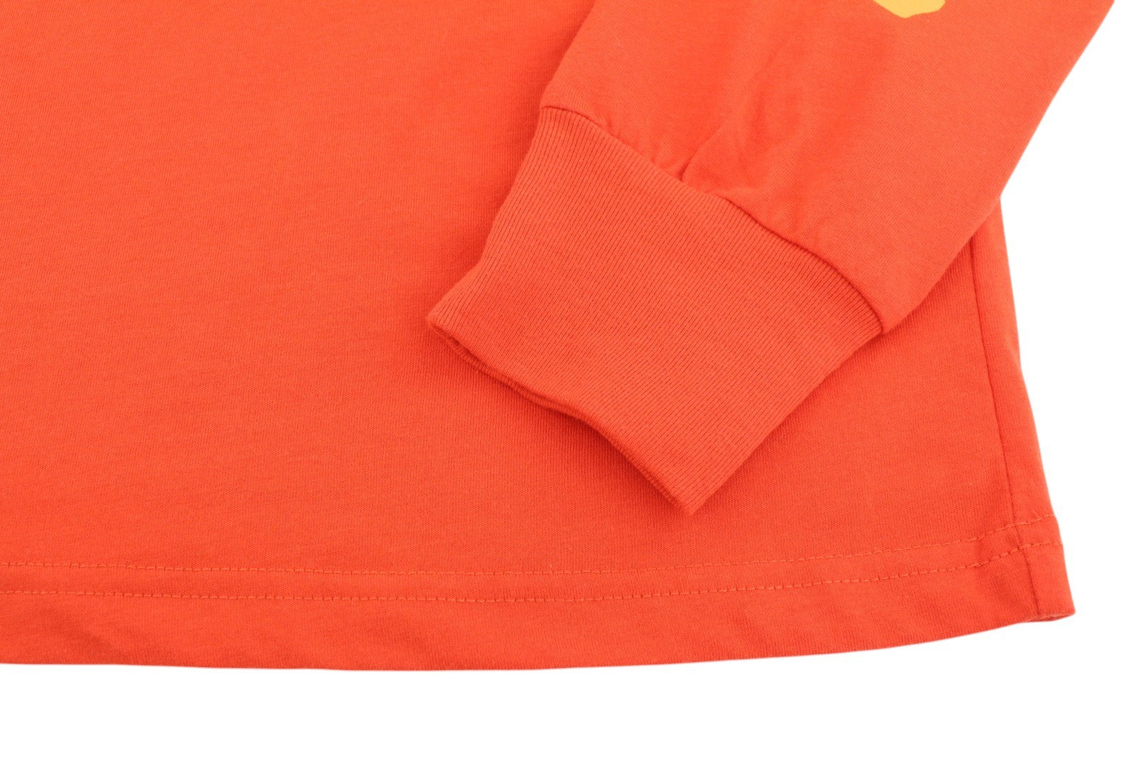 DIESEL T-Just-LS-E6 vyriški marškinėliai L dydžio oranžiniai su megztiniu ilgomis rankovėmis apvalia apykakle 