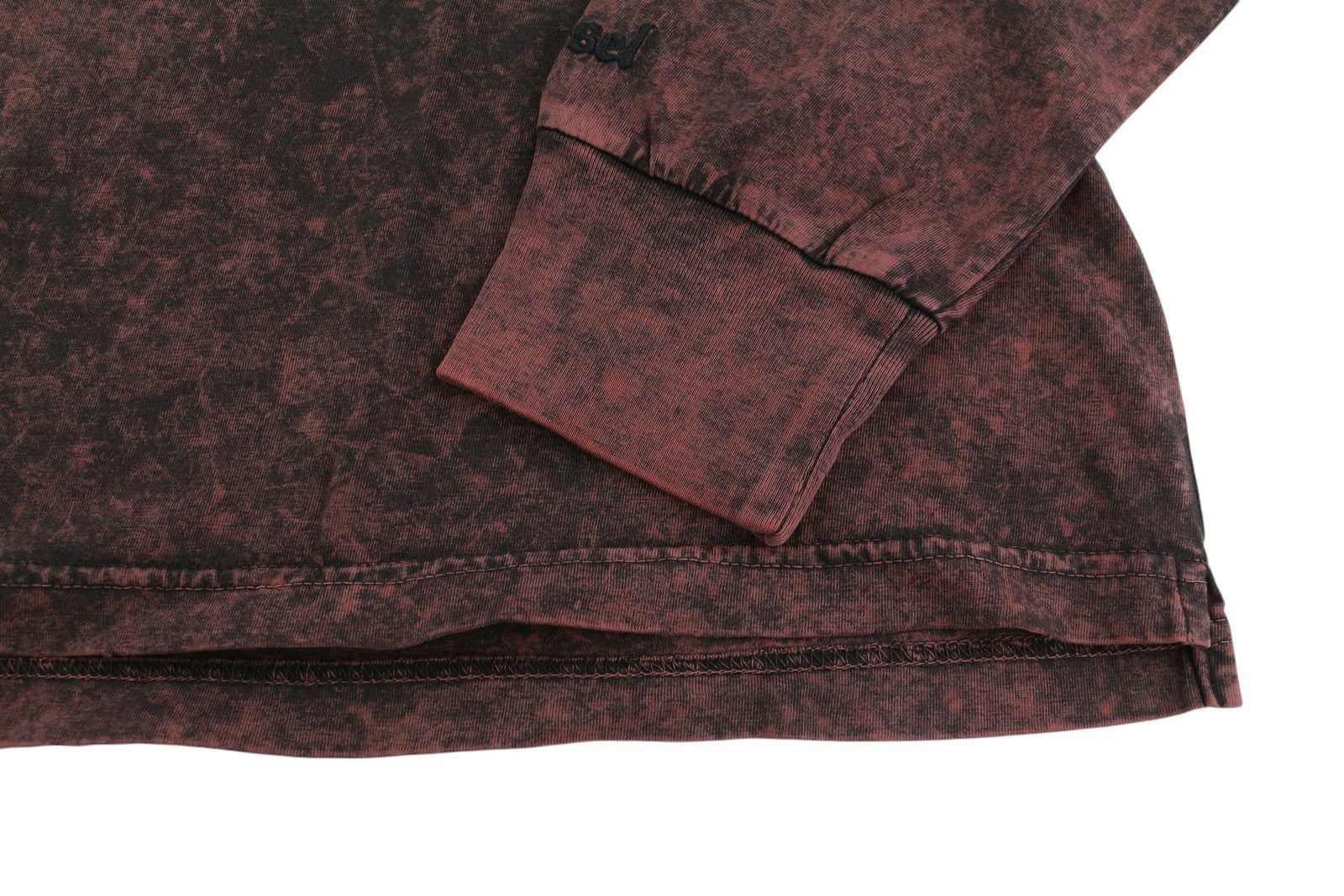 DIESEL T-Glyn vyriški marškinėliai ilgomis rankovėmis, rūgštinio plovimo efekto apvali kaklo iškirpte, RRP125