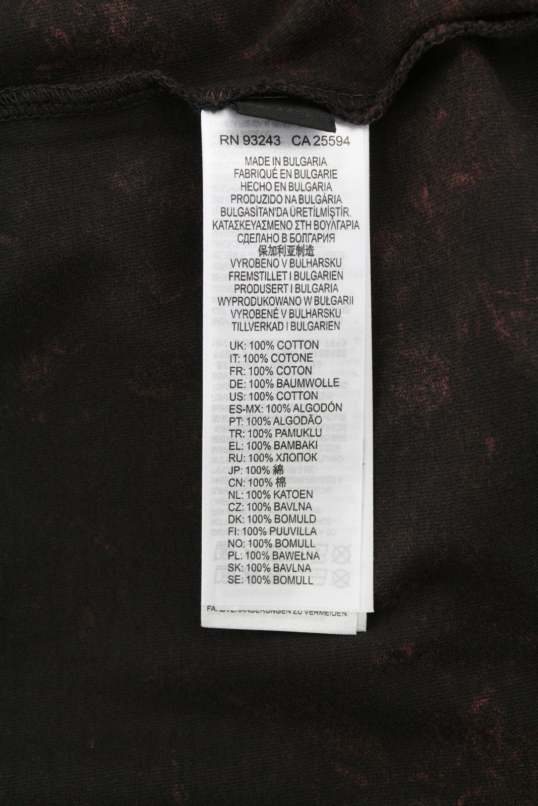 DIESEL T-Glyn vyriški marškinėliai ilgomis rankovėmis, rūgštimi skalbto efekto apvalia kaklo iškirpte, RRP 12 € 