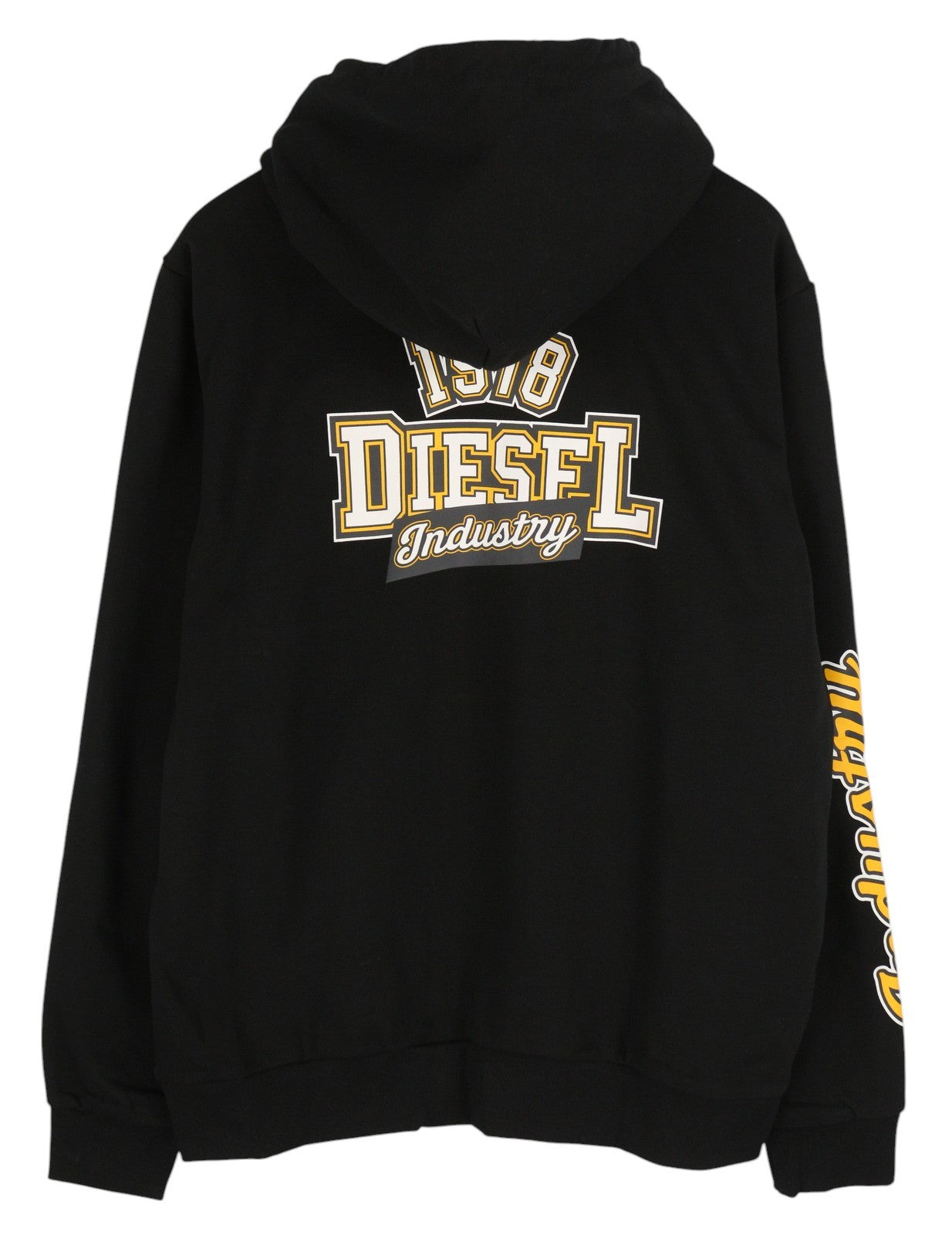 DIESEL S-Girk-Hood-K12 vyriškas džemperis su gobtuvu, 2XL, juodas, su kengūros kišene, rekomenduojama kaina – 130 € 