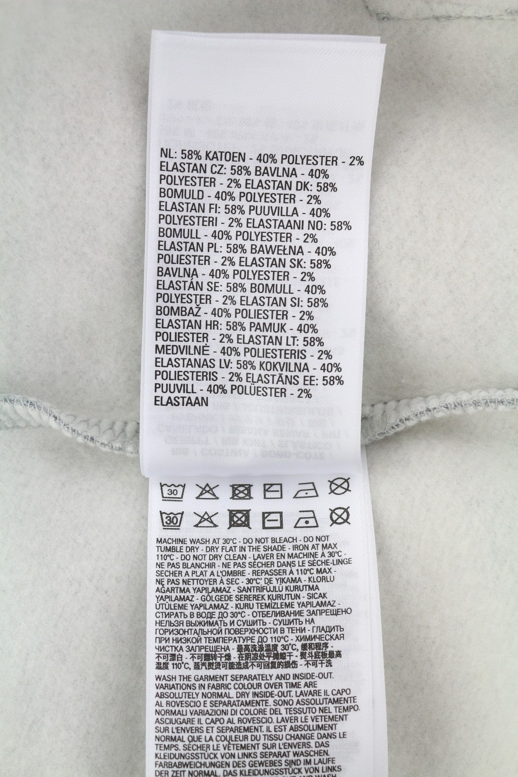 DIESEL S-Girk-Hood-B8 vyriškas džemperis su gobtuvu S pilkos spalvos melanže su kengūros kišene RRP130