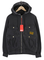 DIESEL J-Stol vyriška striukė, 2XL, skalbta juoda, su užtrauktuku ir kišenėmis, rekomenduojama kaina – 275 € 