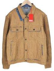 DIESEL K-Layton vyriška striukė, 2XL dydžio, dengta sunkvežimio tipo striuke su sagomis, rekomenduojama kaina – 450 € 