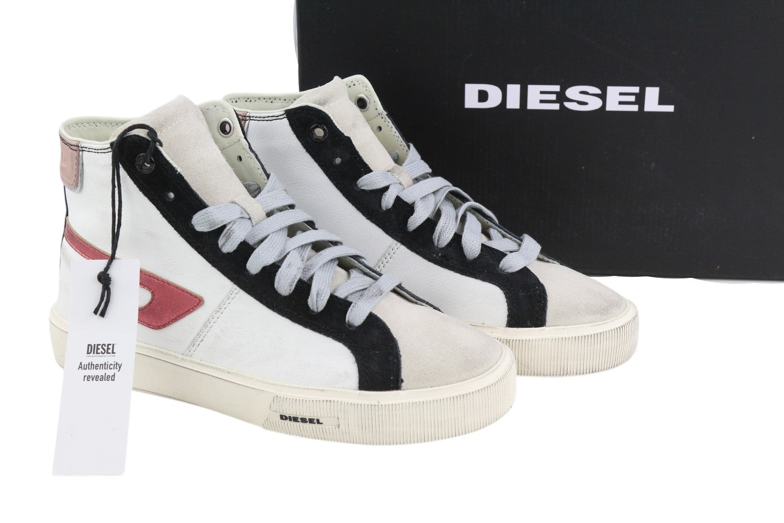 DIESEL S-Mydori ML W moteriški sportbačiai, šviesios karvės odos, aukštakulniai, EU35, RRP 220 € 
