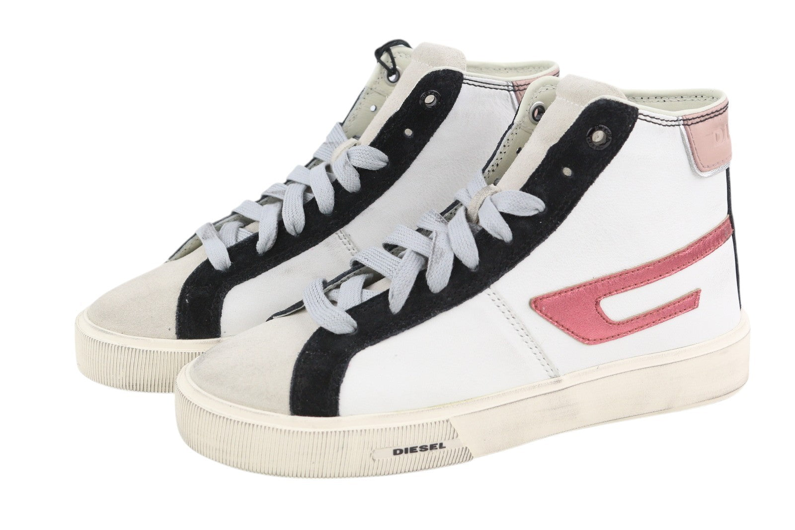 DIESEL S-Mydori ML W moteriški sportbačiai, šviesios karvės odos, aukštakulniai, EU35, RRP 220 € 