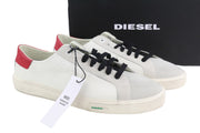 DIESEL S-Mydori LC vyriški sportbačiai, šviesios karvės odos, žemi bateliai, suvarstomi, RRP 160 € 