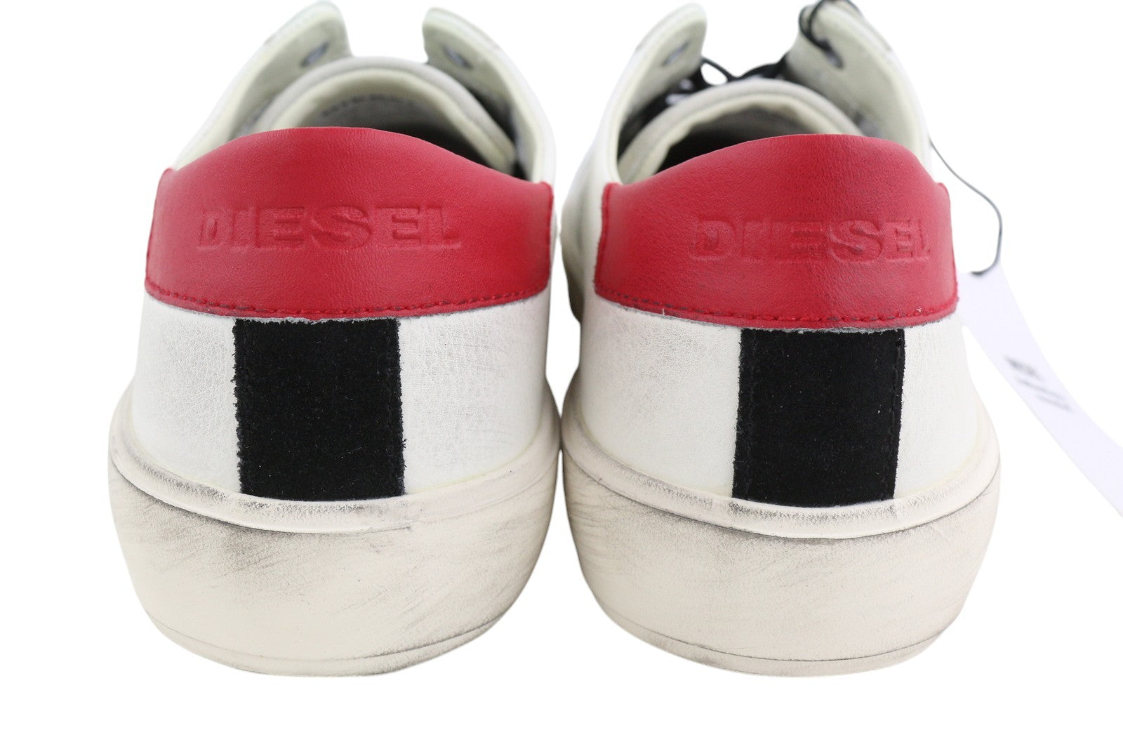 DIESEL S-Mydori LC vyriški sportbačiai, šviesios karvės odos, žemi bateliai, suvarstomi, RRP 160 € 