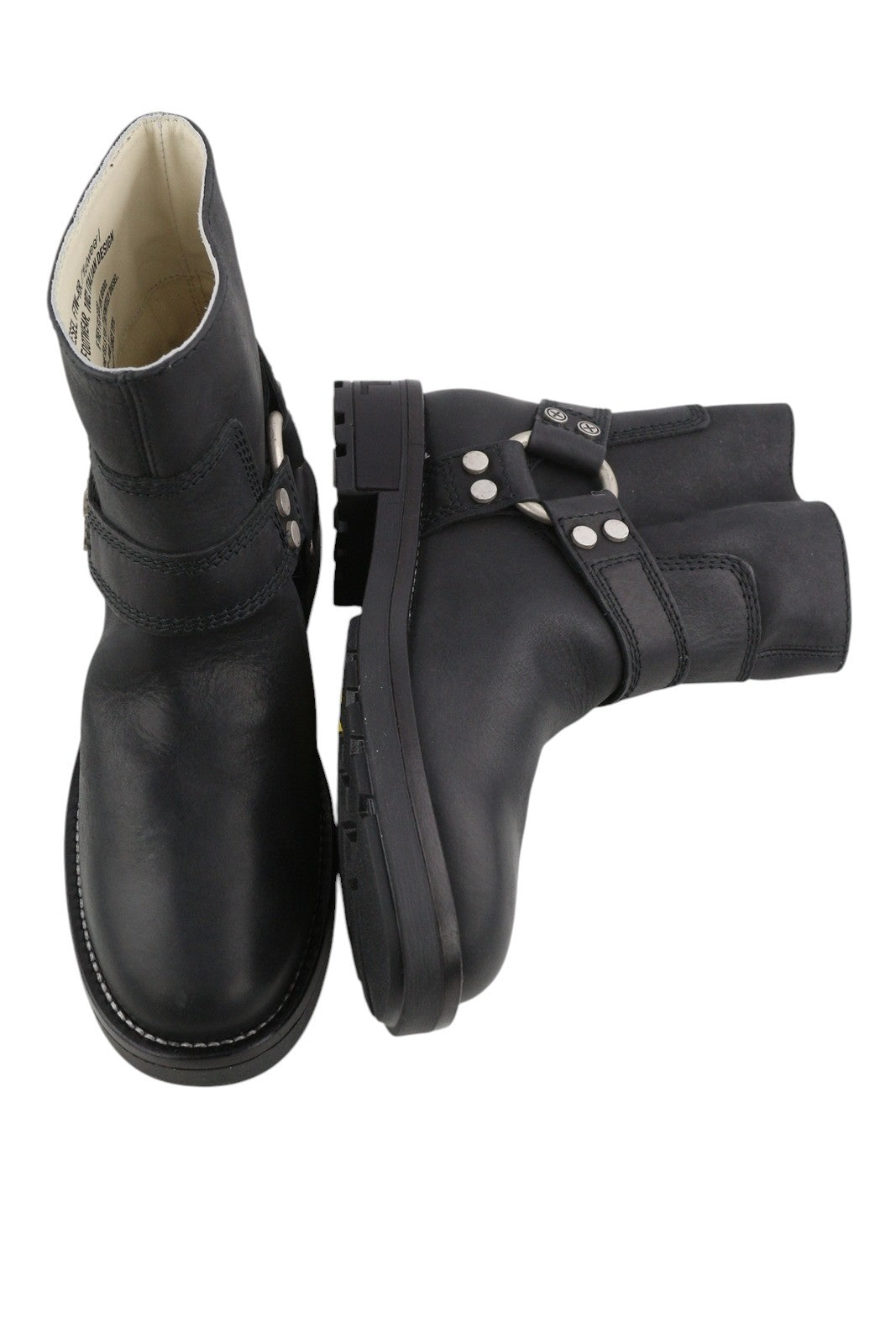 DIESEL D-Thruper Ab moteriški aulinukai, 39 dydis, juodos odos, sidabro spalvos, rekomenduojama kaina – 280 € 