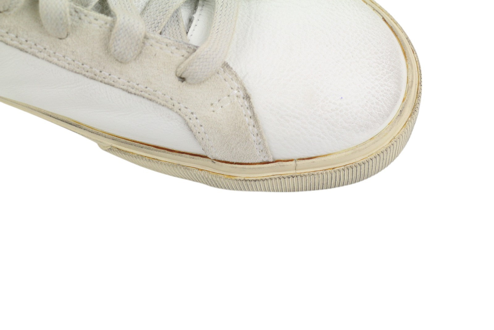 DIESEL S-Mydori Mc vyriški sportbačiai, balti, odiniai, aukštakulniai, su raišteliais, 45 dydis, RRP – 220 € 