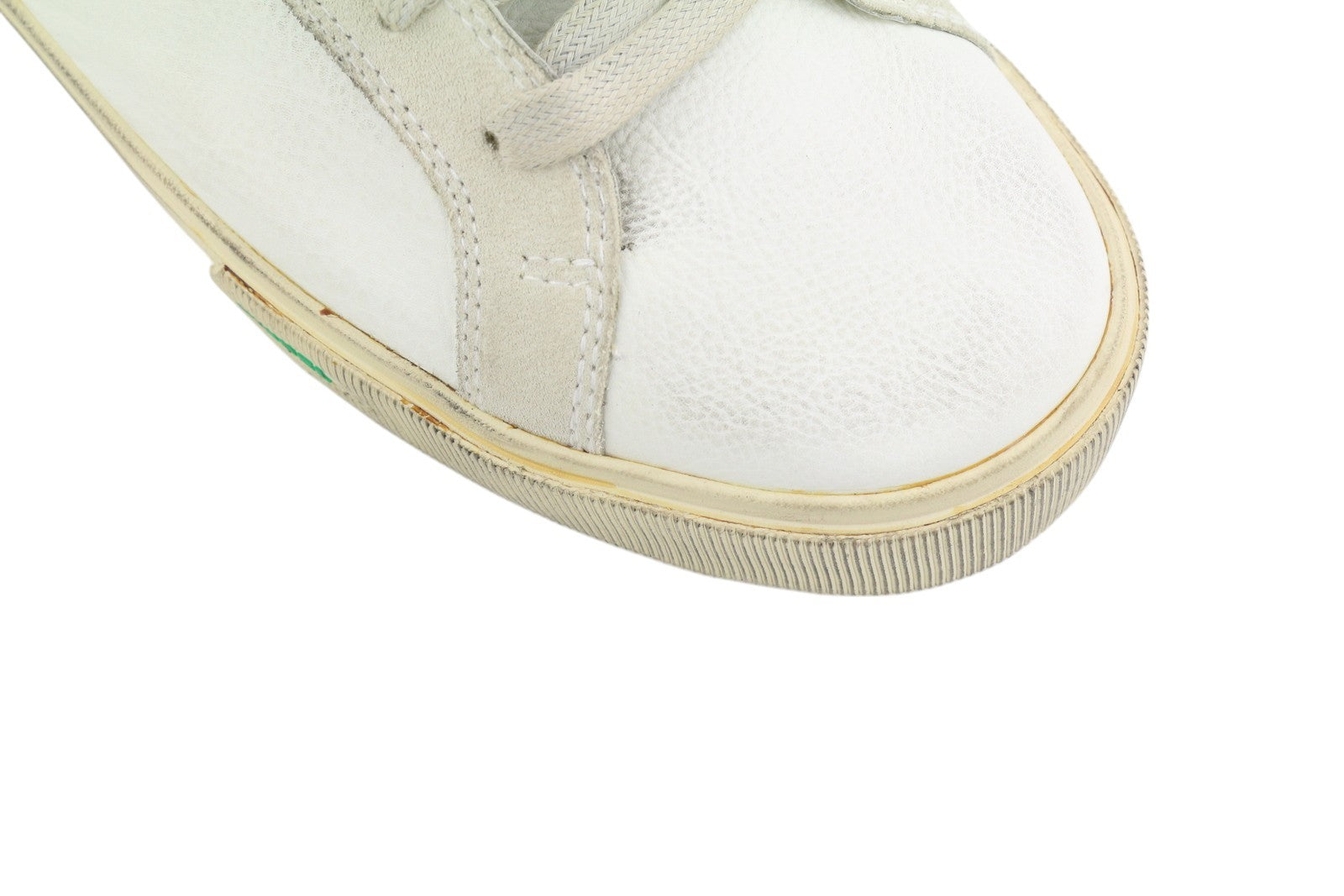 DIESEL S-Mydori Mc vyriški sportbačiai, balti, odiniai, aukštakulniai, su raišteliais, 45 dydis, RRP – 220 € 