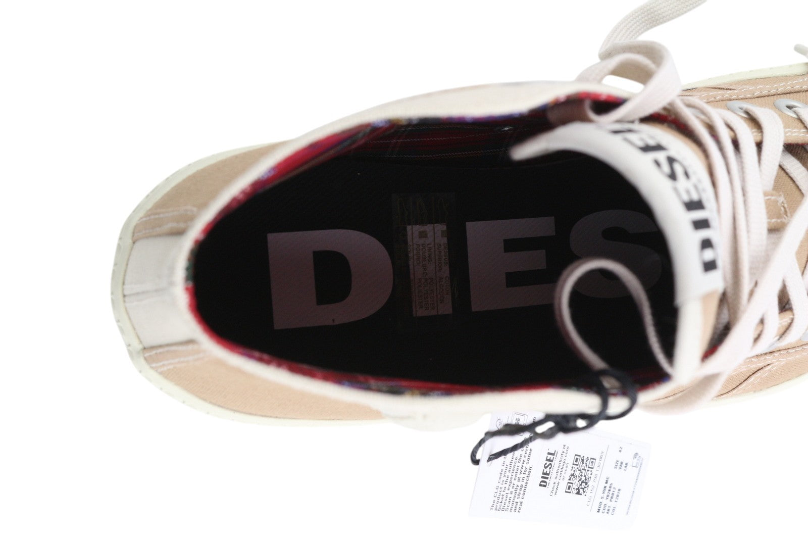 DIESEL S-Yuk Mc vyriški sportbačiai, 42 dydžio, rudi, iki kulkšnies, su raišteliais ir migdolų nosele. RMK 140 €. 