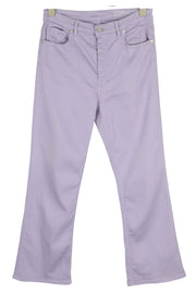 PT TORINO Kim Women Jeans W31 Purple Bootcut Fit Ankle Length Zip Fly Light