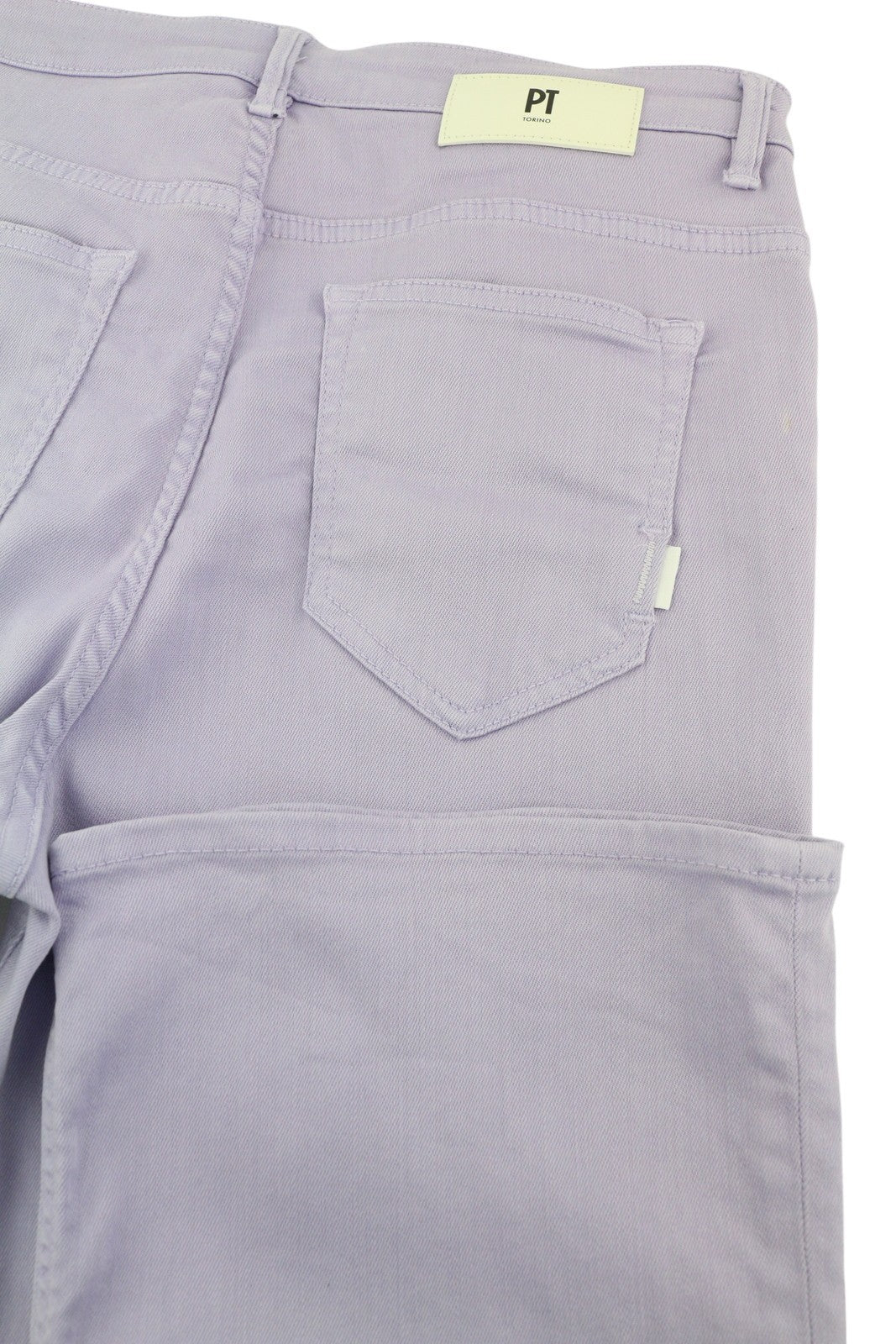 PT TORINO Kim Women Jeans W31 Purple Bootcut Fit Ankle Length Zip Fly Light