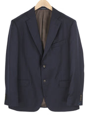 „SUITSUPPLY Napoli“ vienaeilis vyriškas švarkas UK46R mėlynas grynos vilnos atlapas su įpjova 