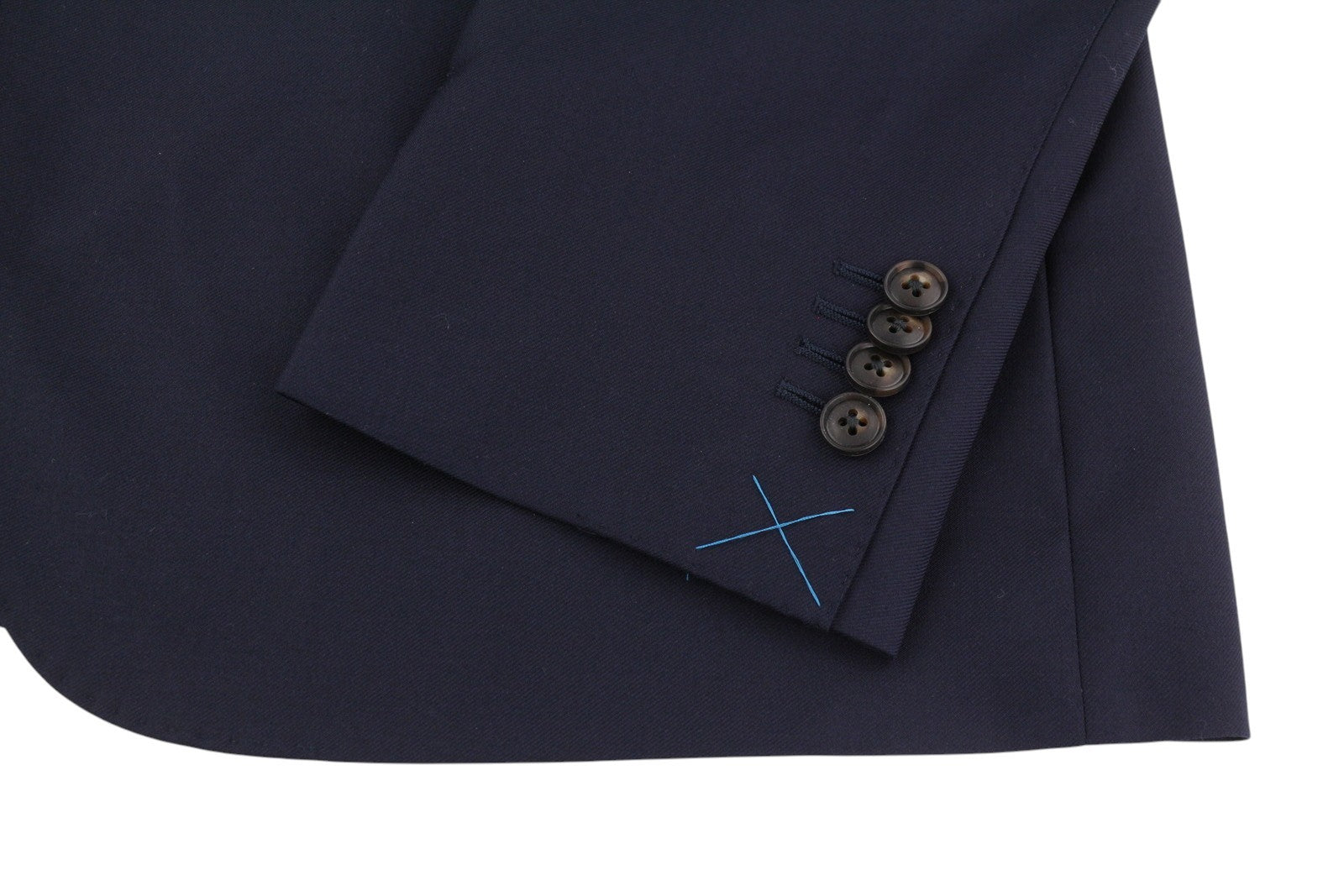 „SUITSUPPLY Napoli“ vienaeilis vyriškas švarkas UK46R mėlynas grynos vilnos atlapas su įpjova 