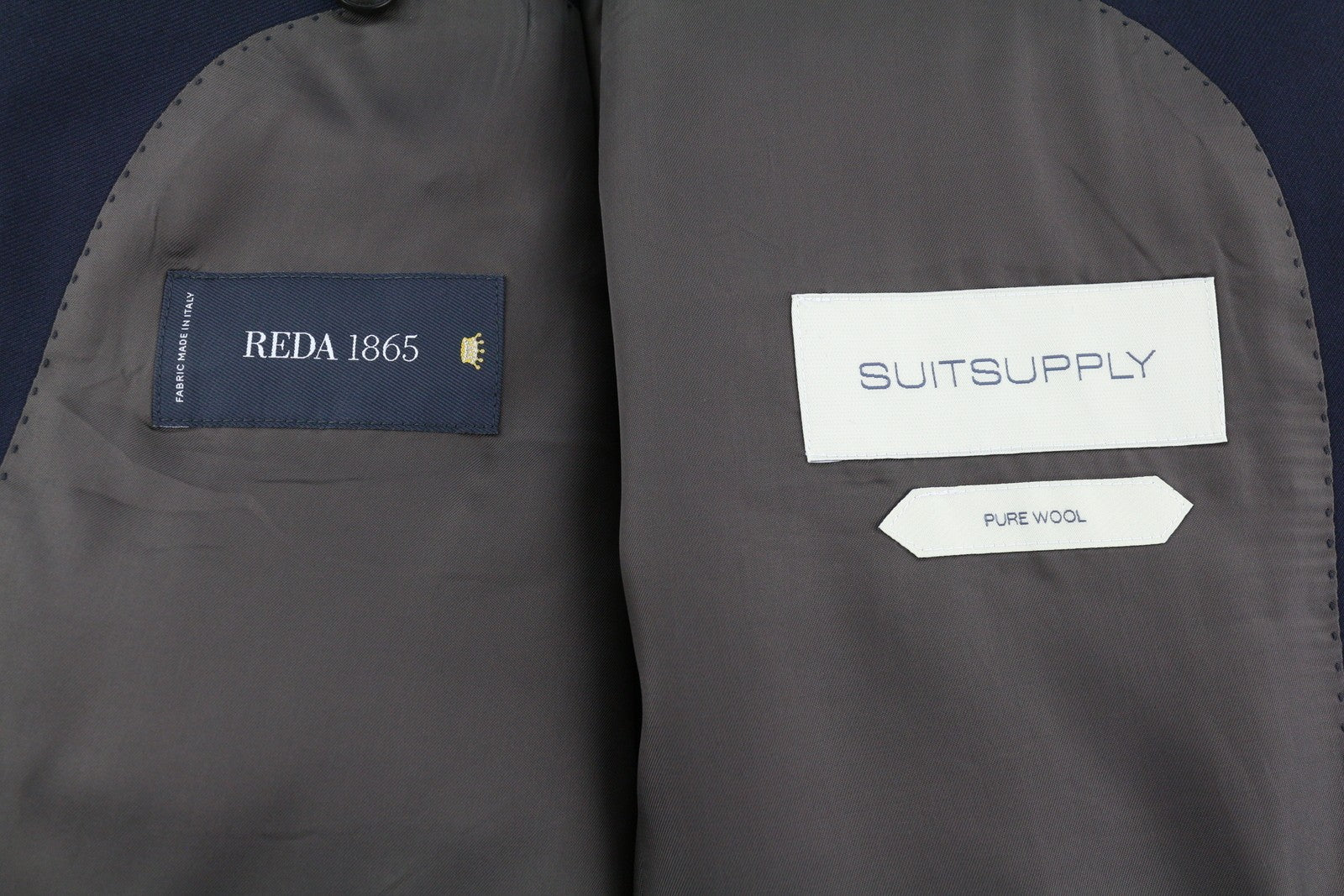 „SUITSUPPLY Napoli“ vienaeilis vyriškas švarkas UK46R mėlynas grynos vilnos atlapas su įpjova 