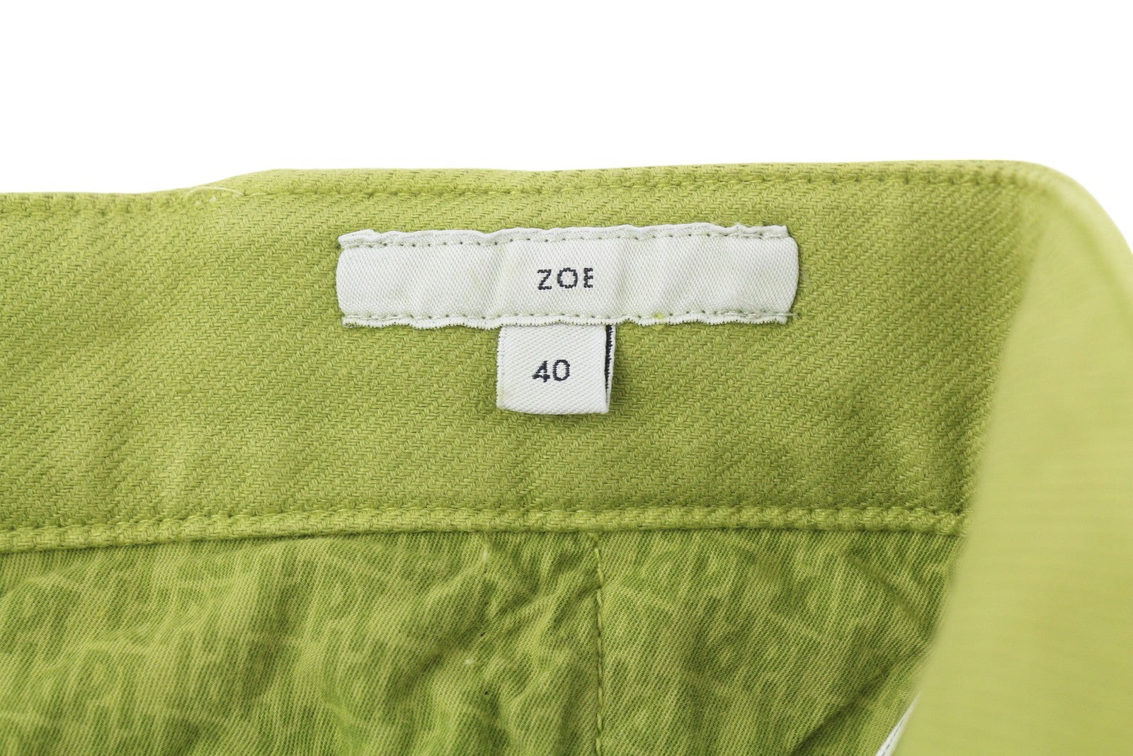PT TORINO Zoe moteriškos kelnės 40 W26 žalios, aukštu liemeniu, lininio audinio, siaurėjančios 