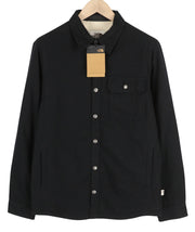 THE NORTH FACE „Campshire“ vyriška striukė su fliso pamušalu ir užsegimu. S dydis, juoda. 