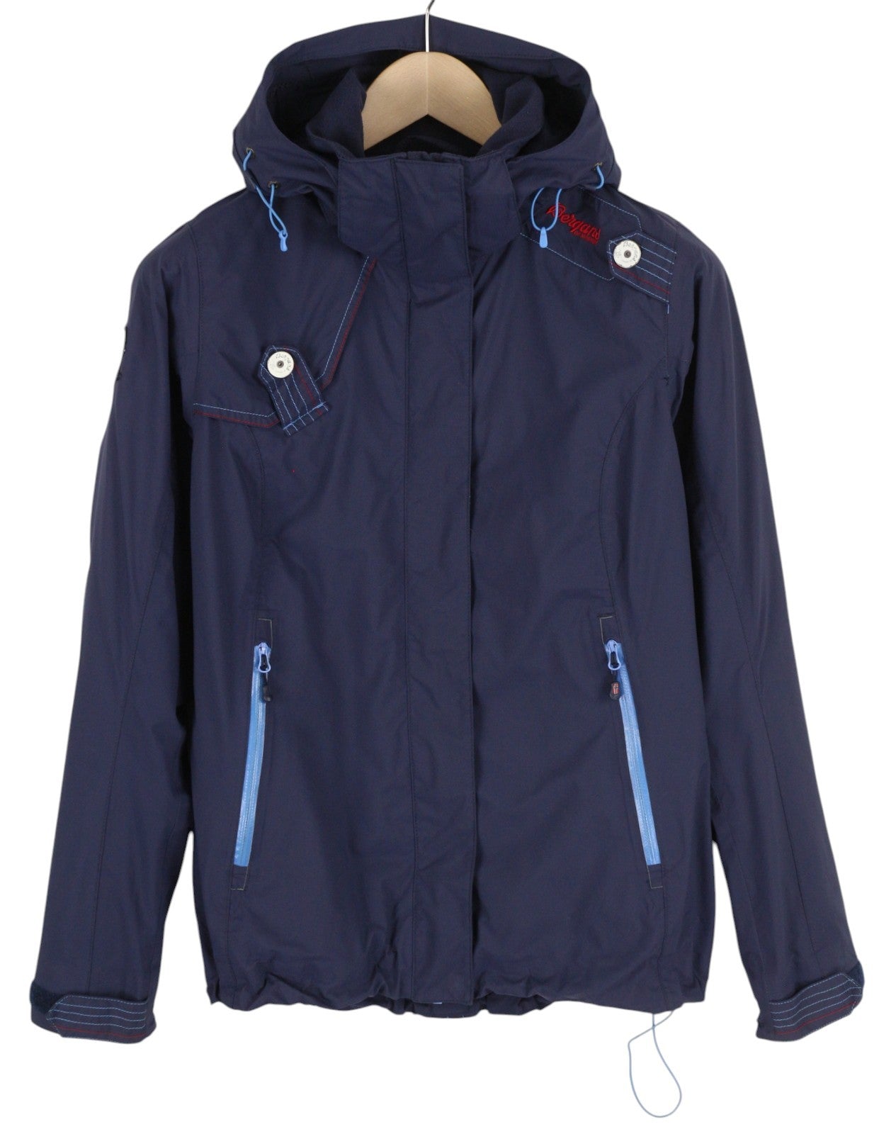 BERGANS OF NORWAY 5007 Sandef Jord moteriška striukė S, mėlyna, su gobtuvu, lengva