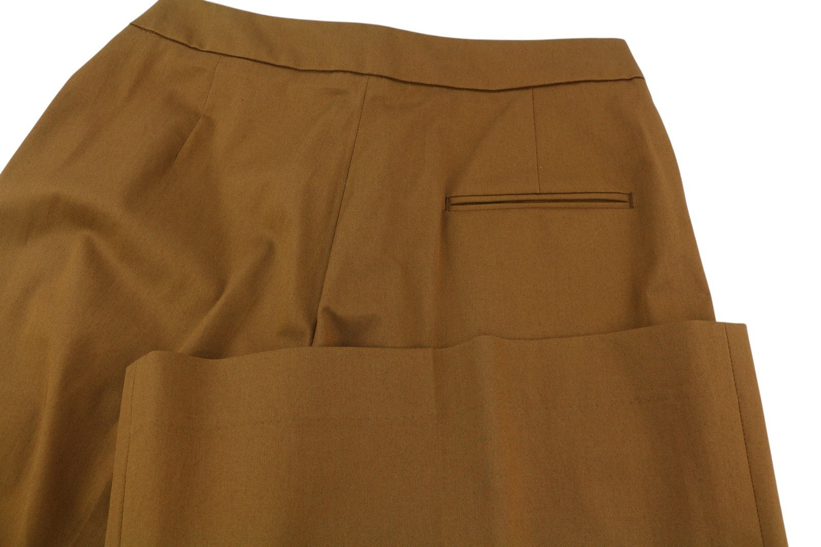 PT TORINO Mia moteriškos kelnės 42 W28 rudos platėjančiomis klešnėmis iki kulkšnių su gėlių raštu 