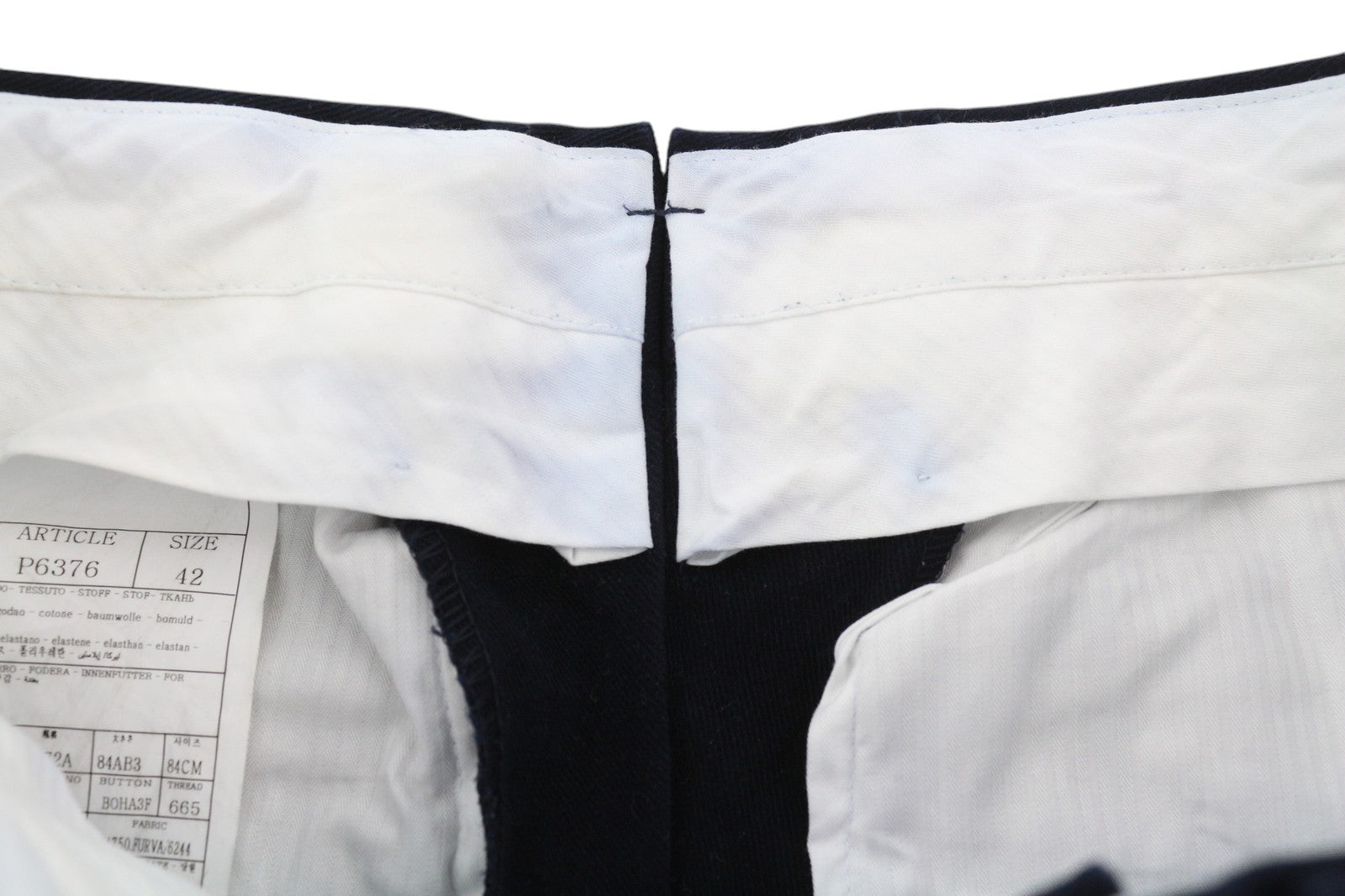 SUITSUPPLY Soho vyriškos kelnės, UK32R, tamsiai mėlynos, siaurėjančios, su užtrauktuku, laisvalaikio stiliaus. 