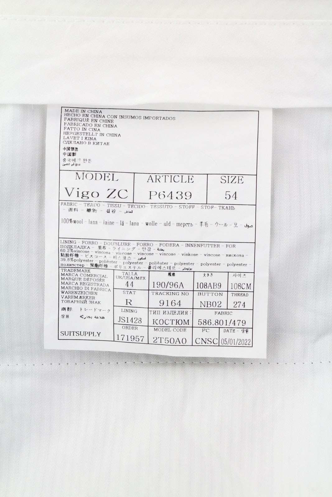 SUITSUPPLY Vigo ZC vyriškos kelnės UK44R pilkos melanžo vilnos klostytos, priglundančios, su užtrauktuku