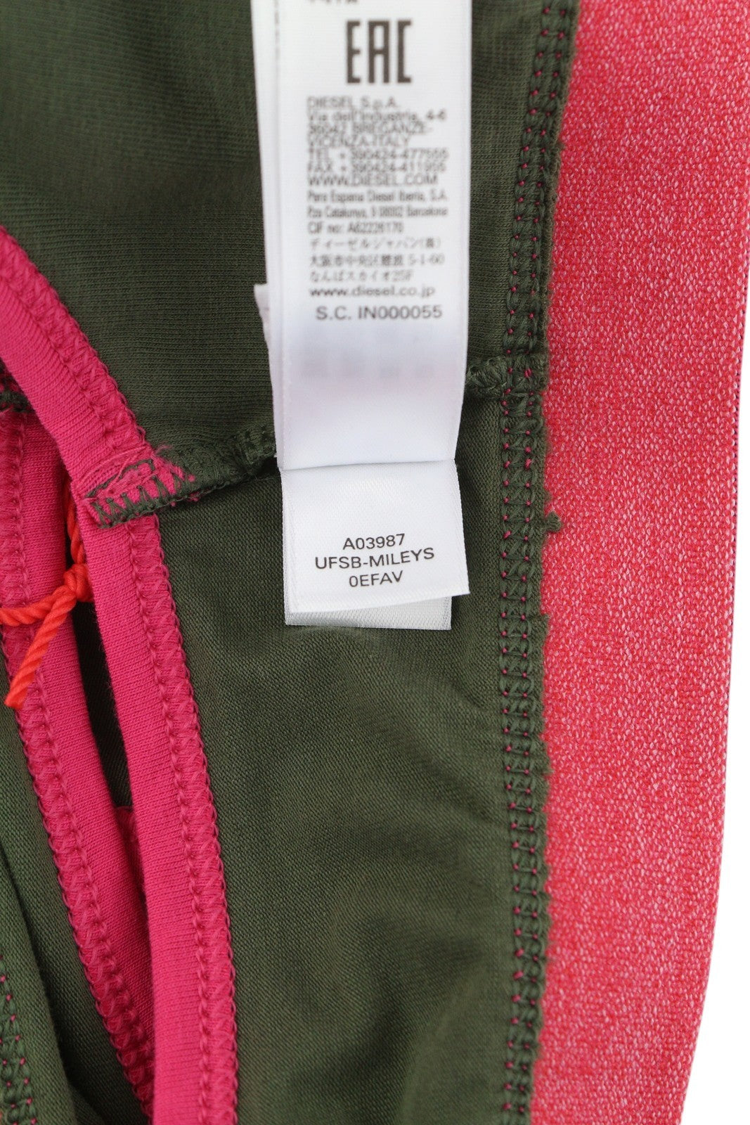 DIESEL Ufsb-Mileys Women Sports Bra XS Grey Sleeveless Stretch Tank Top Logo