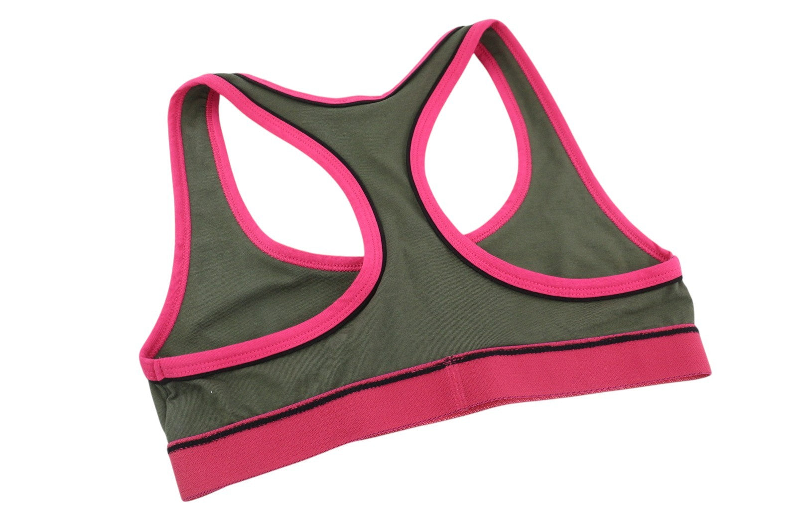 DIESEL Ufsb-Mileys Women Sports Bra XS Grey Sleeveless Stretch Tank Top Logo