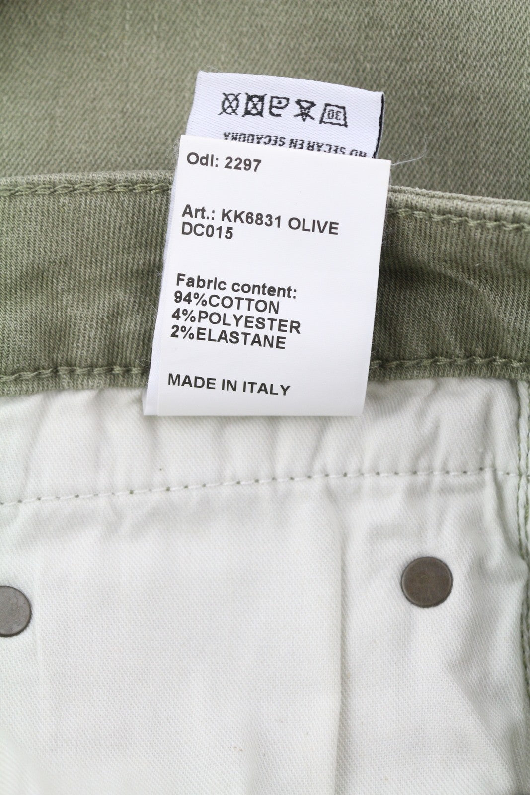 R13 Boy Straight Women Jeans 27 Ankle Cropped Washed Olive Green Stretch RRP€695