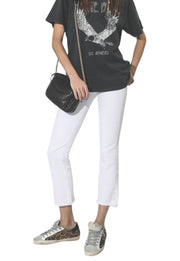 R13 Kick moteriški džinsai, 27, laisvalaikio stiliaus, su užtrauktuku, baltos spalvos, RRP 526 € 