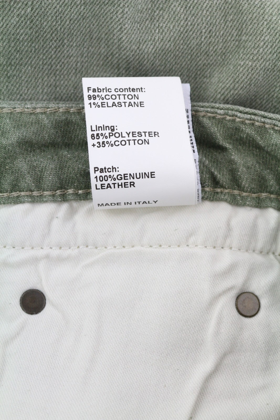 R13 berniukiški tiesūs moteriški džinsai, 31, ploni, trumpi, tamsiai žali, tamprūs, rekomenduojama kaina – 695 € 